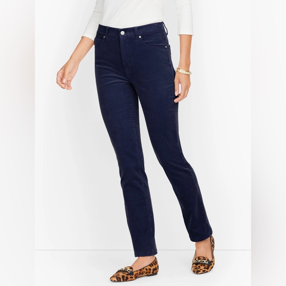 NWT Talbots Slimming Corduroy Straight Leg Pants Size 16P